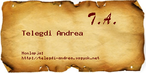 Telegdi Andrea névjegykártya