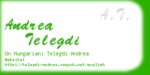 andrea telegdi business card